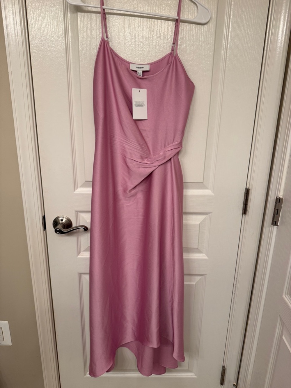 Reiss Zoey Drape Slip Dress NWT Size 4 - Picture 5 of 8